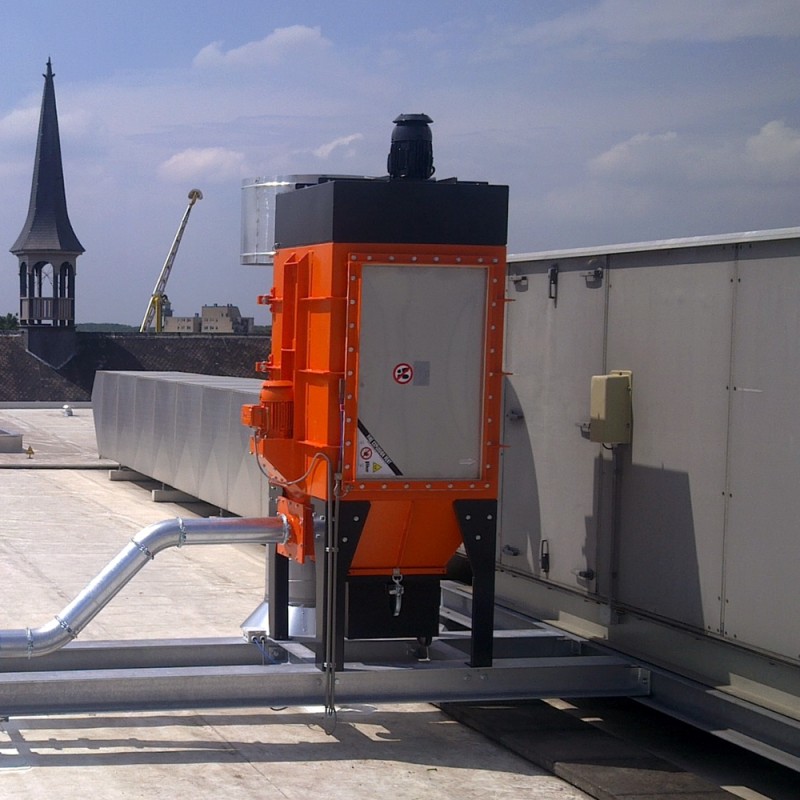 Sistema de filtración de polvo y partículas DM4000.