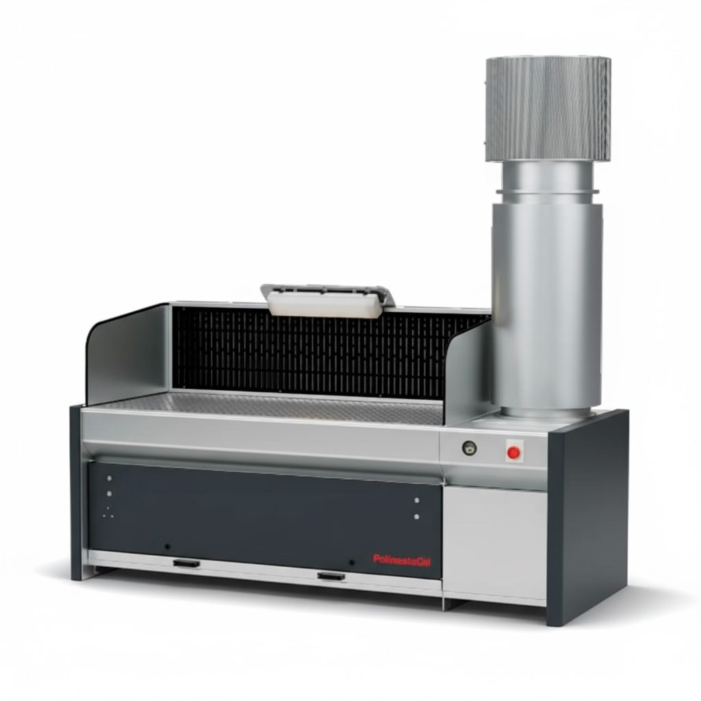 Mesa aspirante Poliweld DF para captación de humos de soldadura con filtración “Down Flow”.